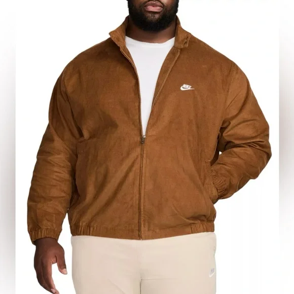 Nike Men's Sportswear Club Corduroy Tan Jacket - Picture 1 of 6